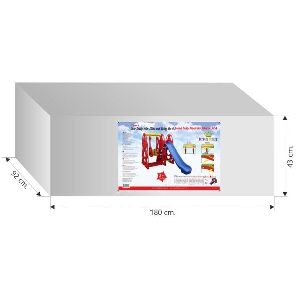 Sevimli Teddy Kaydıraklı Salıncak Set A