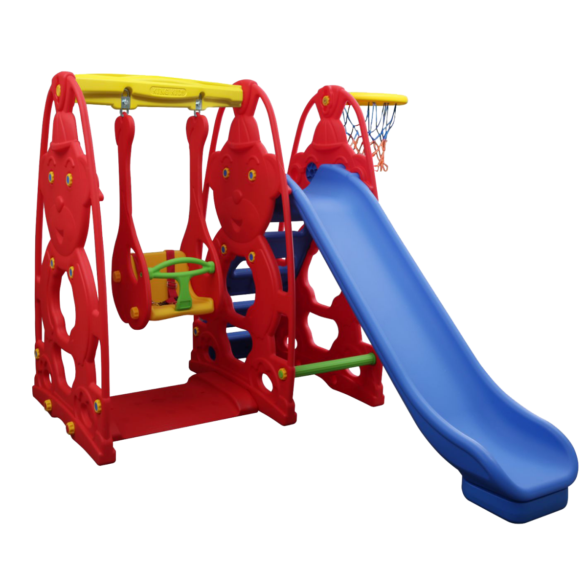 Sevimli Teddy Kaydıraklı Salıncak Set A