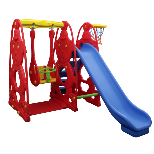 Sevimli Teddy Kaydıraklı Salıncak Set A
