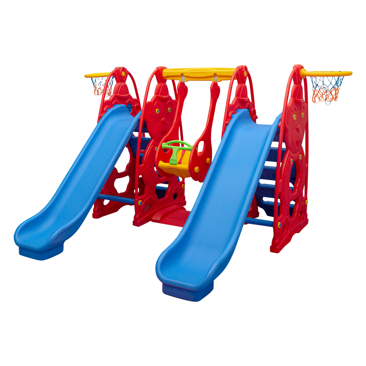 Sevimli Teddy Kaydıraklı Salıncak Set C