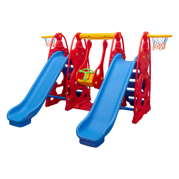 Sevimli Teddy Kaydıraklı Salıncak Set C