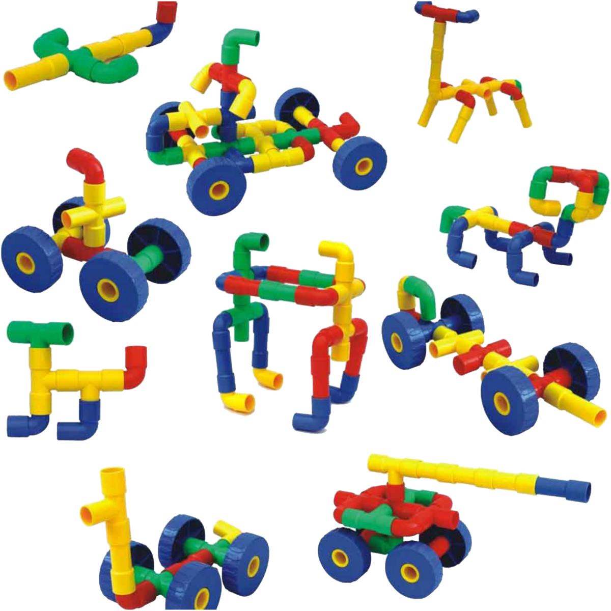 Tekerlekli Boru Lego 72 Parça