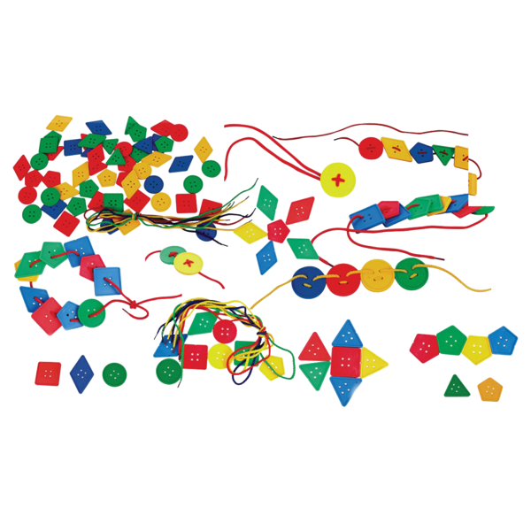 İpli Geometrik Düğmeler 96 Parça